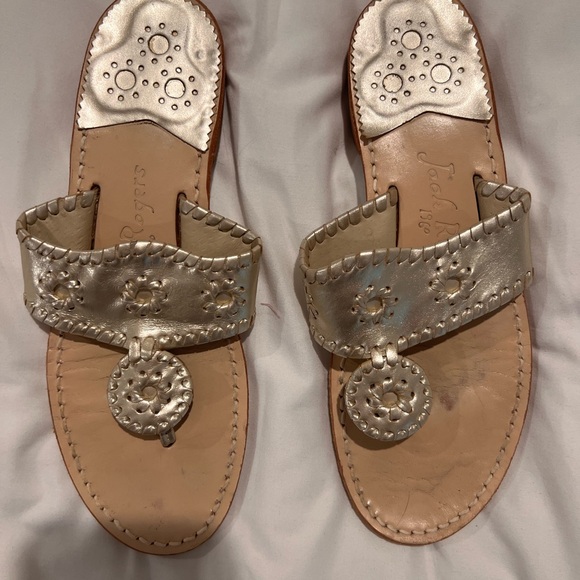 Jack Rogers Platinum Jacks Flat Sandals Size 8 Women’s - Picture 2 of 9